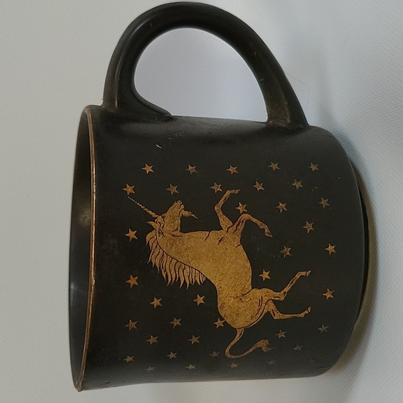 Unicorn And Stars Brown Ceramic Coffee Mug - Picture 2 of 12